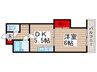 ベルシャトウ西浦和 1DKの間取り