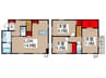 大谷口戸建Ｂ 3LDKの間取り