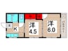 吉田マンション 2Kの間取り