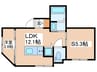 ラフィネ調布 1LDK+Sの間取り