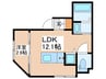 ラフィネ調布 1LDKの間取り