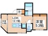 ラフィネ調布 2LDKの間取り