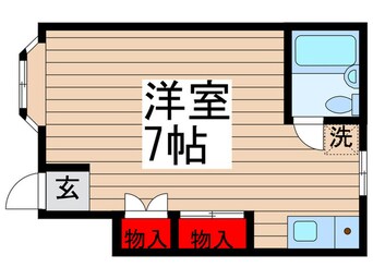 間取図 ローズアパートB　Q27