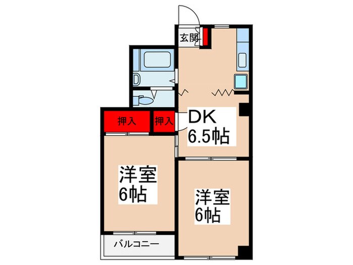 間取り図 ワコー第9梅田マンション（304）