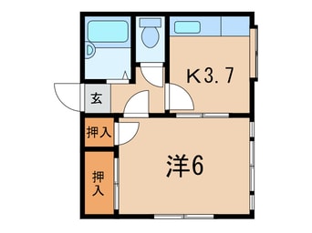 間取図 ハイツＫ本郷台Ｂ