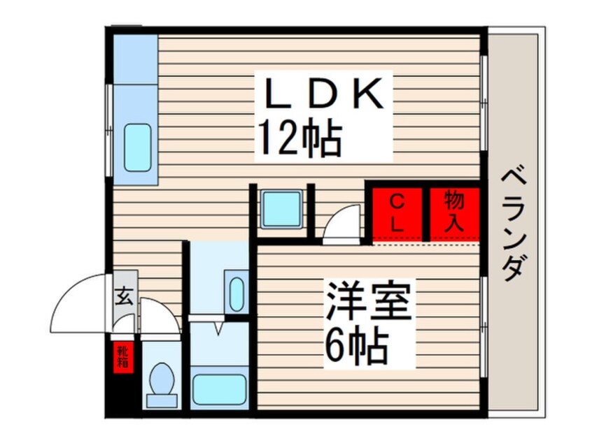 間取図 フローラ９