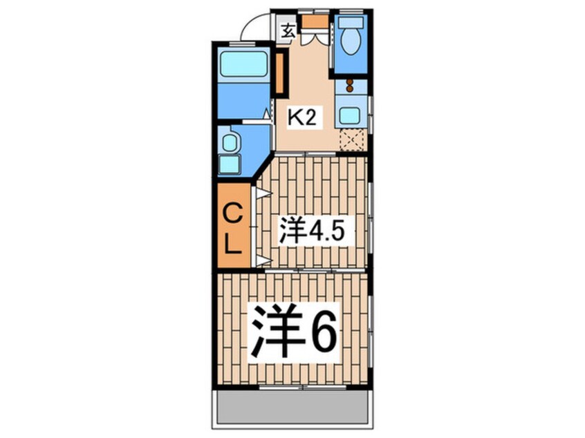 間取図 ＭＯＮ　Ｃｈｏｕ　Ｃｈｏｕ