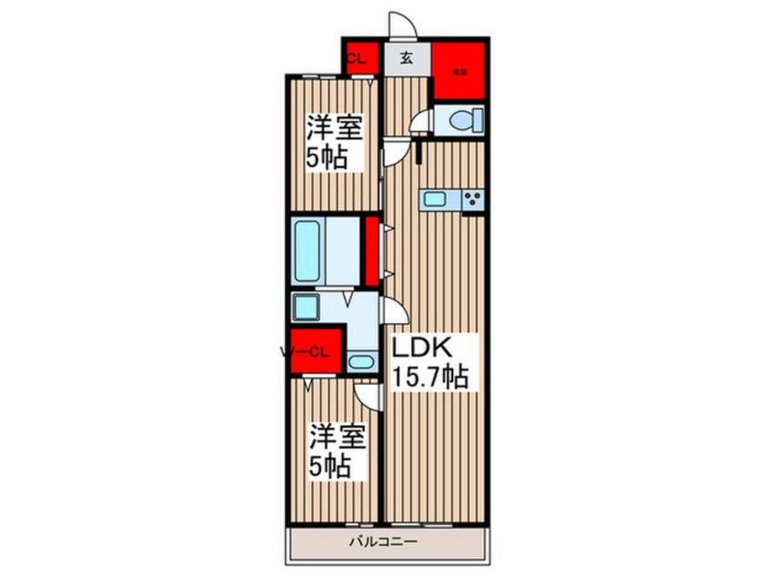 間取図 Ｐｒｉｍｏ　Ｆｅｌｉｃｅ