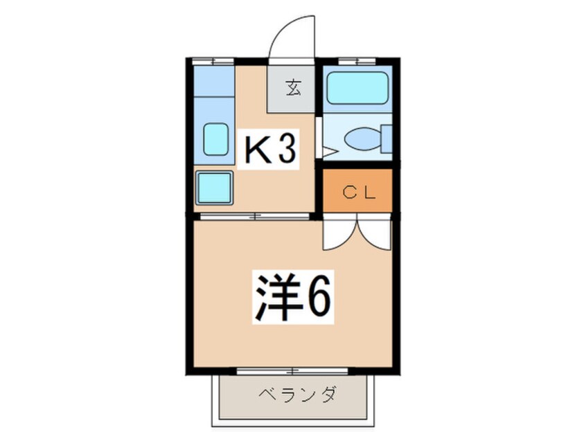 間取図 ハイツアオキ