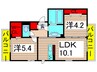 ソシア青井 2LDKの間取り