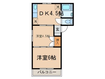 間取図 コ－ポ富士