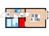 サウサリ－トⅠ 1Kの間取り