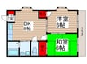 サンコーポ 2DKの間取り