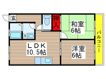 間取図 コ－ポラス丸秀Ｂ棟