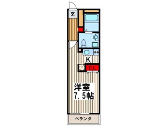 間取図 リブリ・クレ－ルカルチェⅠ