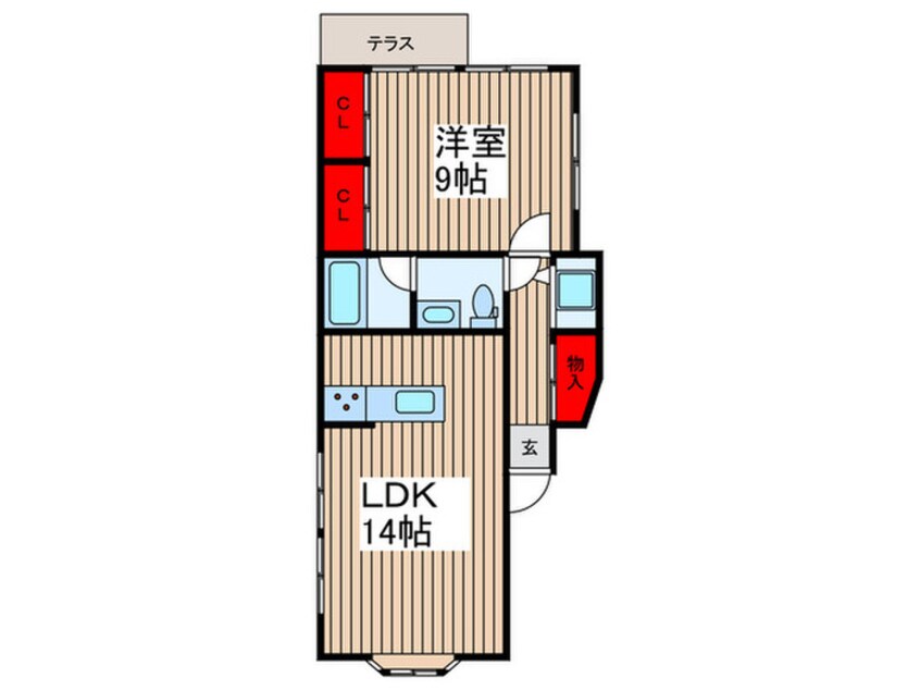 間取図 ル・ビアン