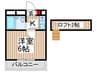 ジュネパレス新松戸第３７ 1Kの間取り