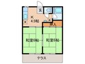 西田ハイツの間取図