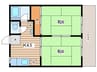 西田ハイツ 2Kの間取り
