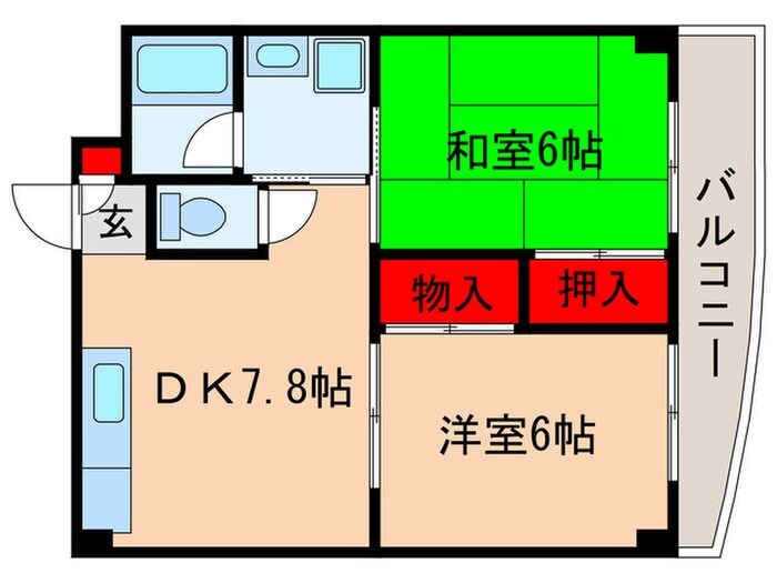 間取り図 ア－ネスト大江