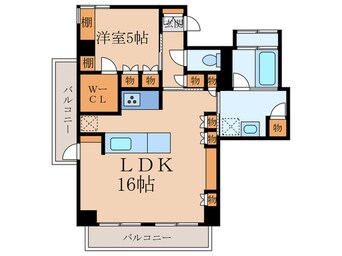 間取図 クレッセント中目黒(803)