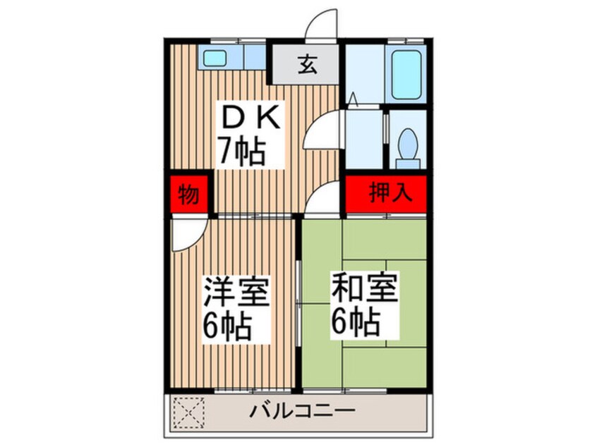 間取図 セントラルコ－ポ６号棟