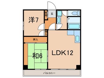 間取図 寺尾台キャッスル（５０７）