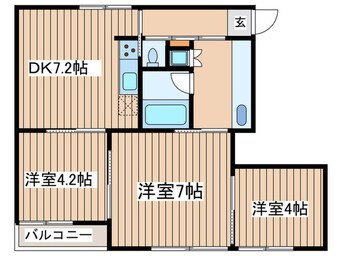 間取図 セゾンドルフ椿