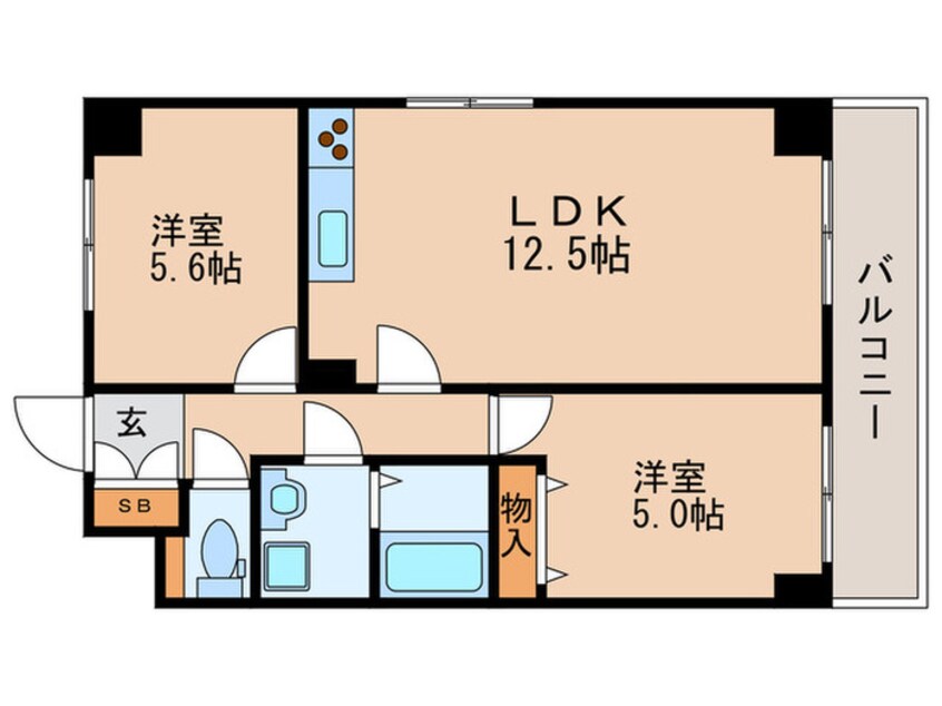 間取図 ハイキャスト大山