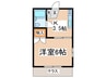 フォレストサイド 1Kの間取り