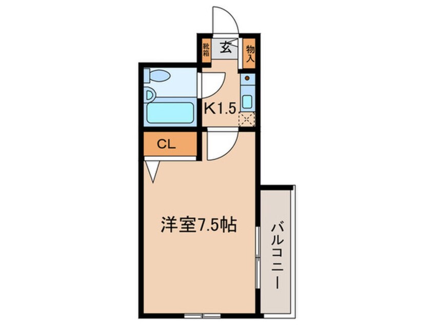 間取図 ﾗｲｵﾝｽﾞﾏﾝｼｮﾝ府中桜通り(406)