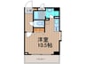 リバ－レ秋葉原 1Rの間取り