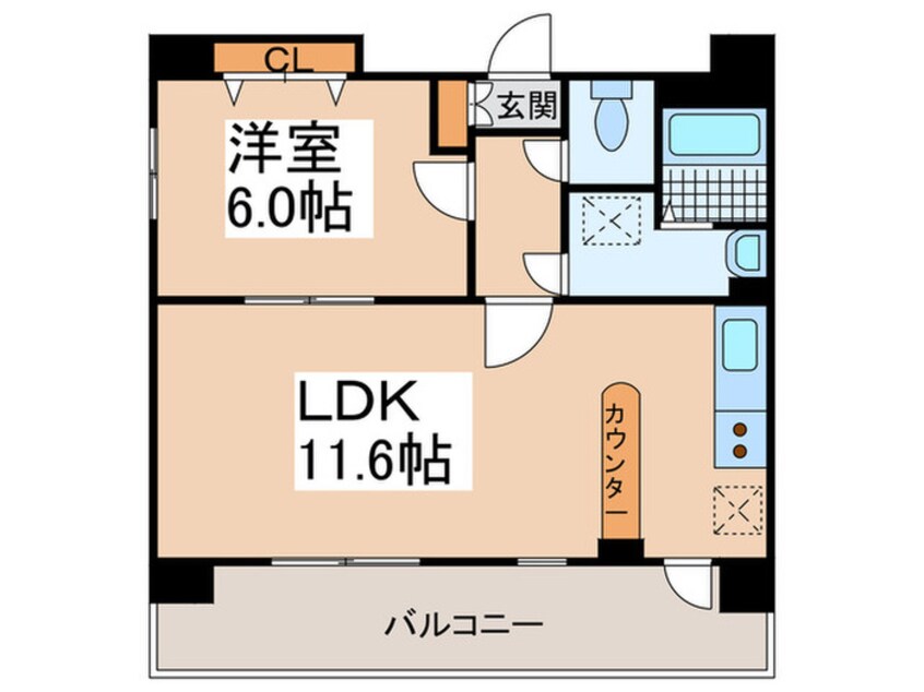 間取図 リバ－レ秋葉原