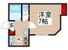 サウスアロー 1Kの間取り