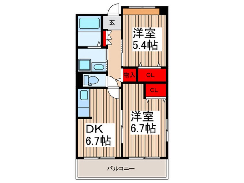 間取図 ヴィラモルティ