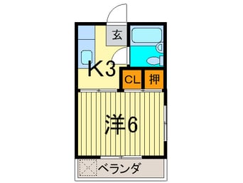 間取図 フラット田園