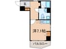 アクアアンビシャス八丁堀 1Rの間取り