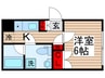 コンポジット門前仲町サウス 1Kの間取り