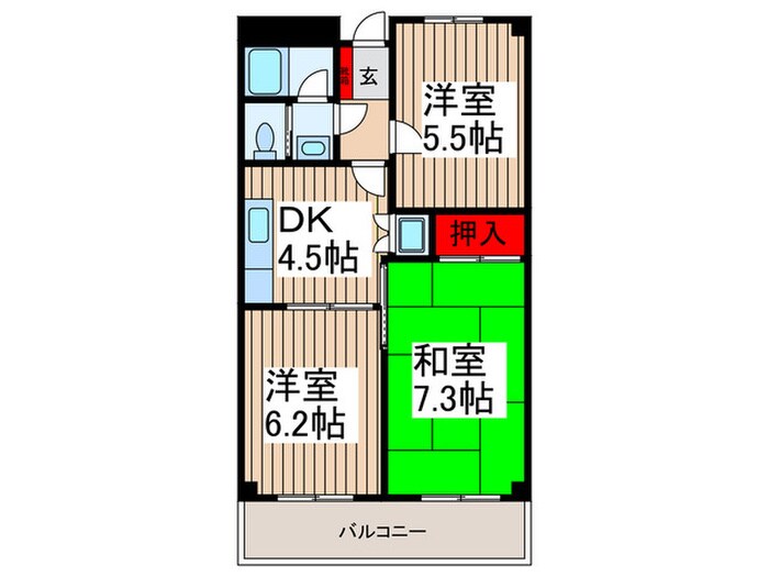 間取り図 岸町ガーデンハイツ