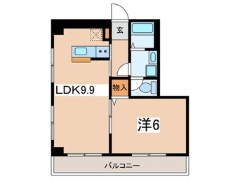 間取図 江田ハイム（605）