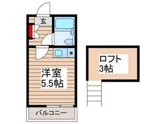 間取図 ｽｶｲﾋﾟｱ高砂2B