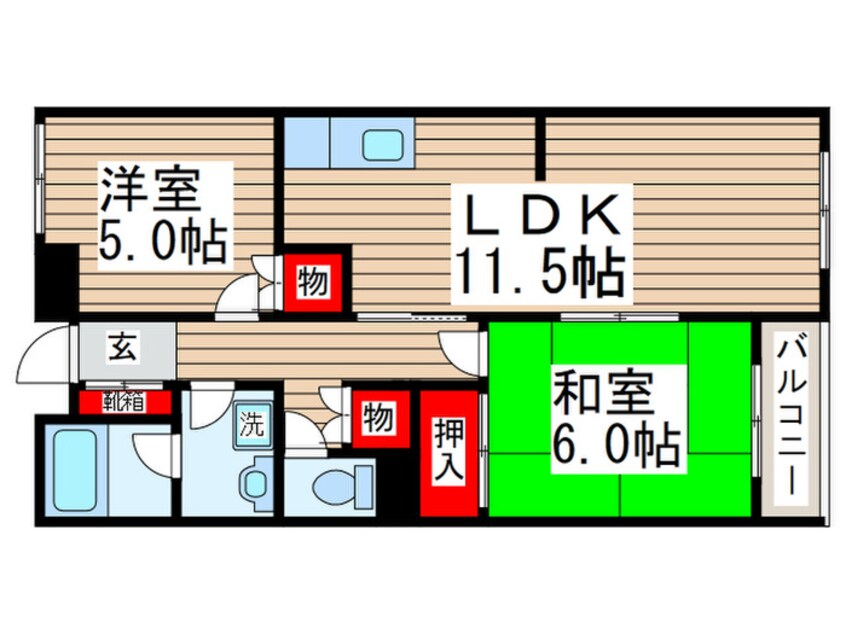 間取図 中野木フォレスト３０