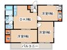 星と太陽のレクレ 3DKの間取り
