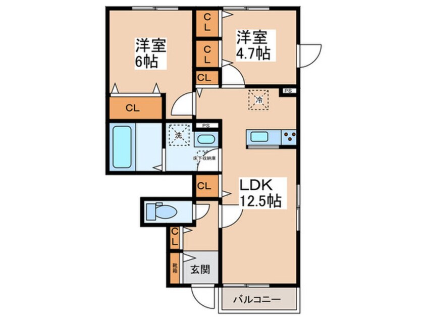 間取図 仮）井上様Ｅ棟新築工事