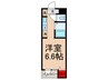 KANAME　WARPS　1 1Rの間取り