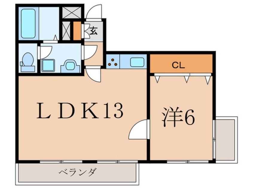 間取図 FORTUNA KAMINOGE