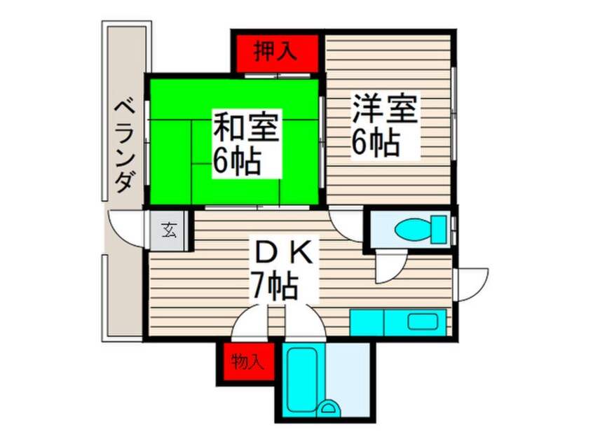 間取図 ジーニアスハイツ