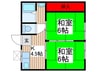 DIVINE大森台 2Kの間取り