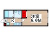 セナリオフォルム国府台 1Kの間取り