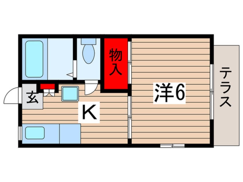 間取図 コーポ飯田